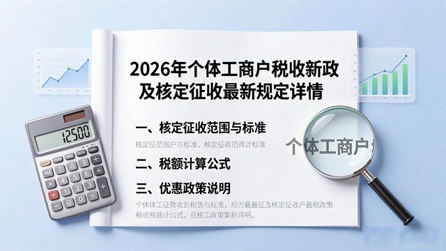 个体工商户税收新政 核定征收最新规定_2026年个体户新规明细 市场监管 税务新规